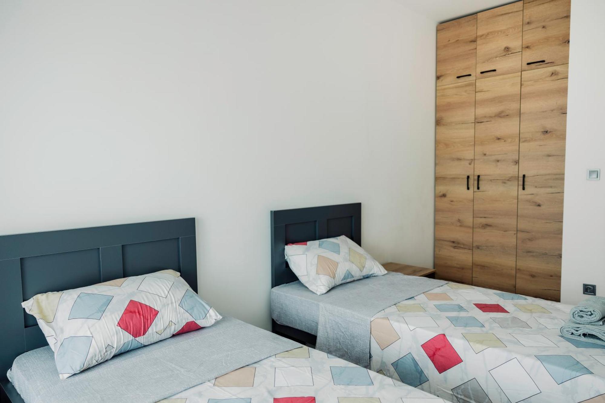 33Rd Floor Twin Apartments In Cevahir Sky City Complex With Pool, Spa, Fitness And Parking Included In Price Skopje Exterior photo